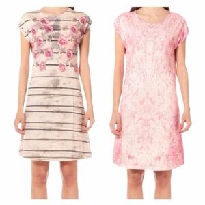 NWT! ANIMAPOP Floral/Abstract Art-to-Wear 2-in-1 Reversible Dress. Size Small.